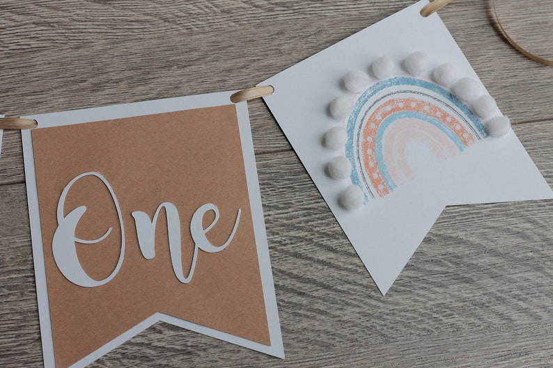 boho rainbow first birthday boho high chair banner rainbow baby banner one high chair banner neutral rainbow boho rainbow banner