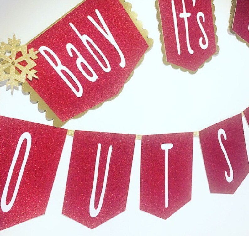Baby its cold outside banner fall baby shower winter baby shower winter onederland baby shower decoration boy baby shower decoration