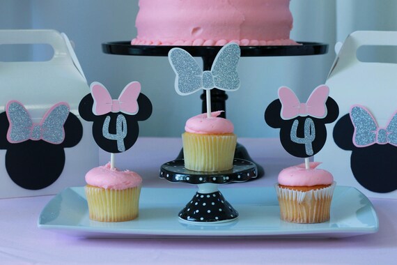 Minnie, Minnie Mouse, Minnie cupcake toppers,Minnie Birthday, Minnie Party Decorations, Minnie party, Minnie cupcake topper,Minnie party Il_570xn
