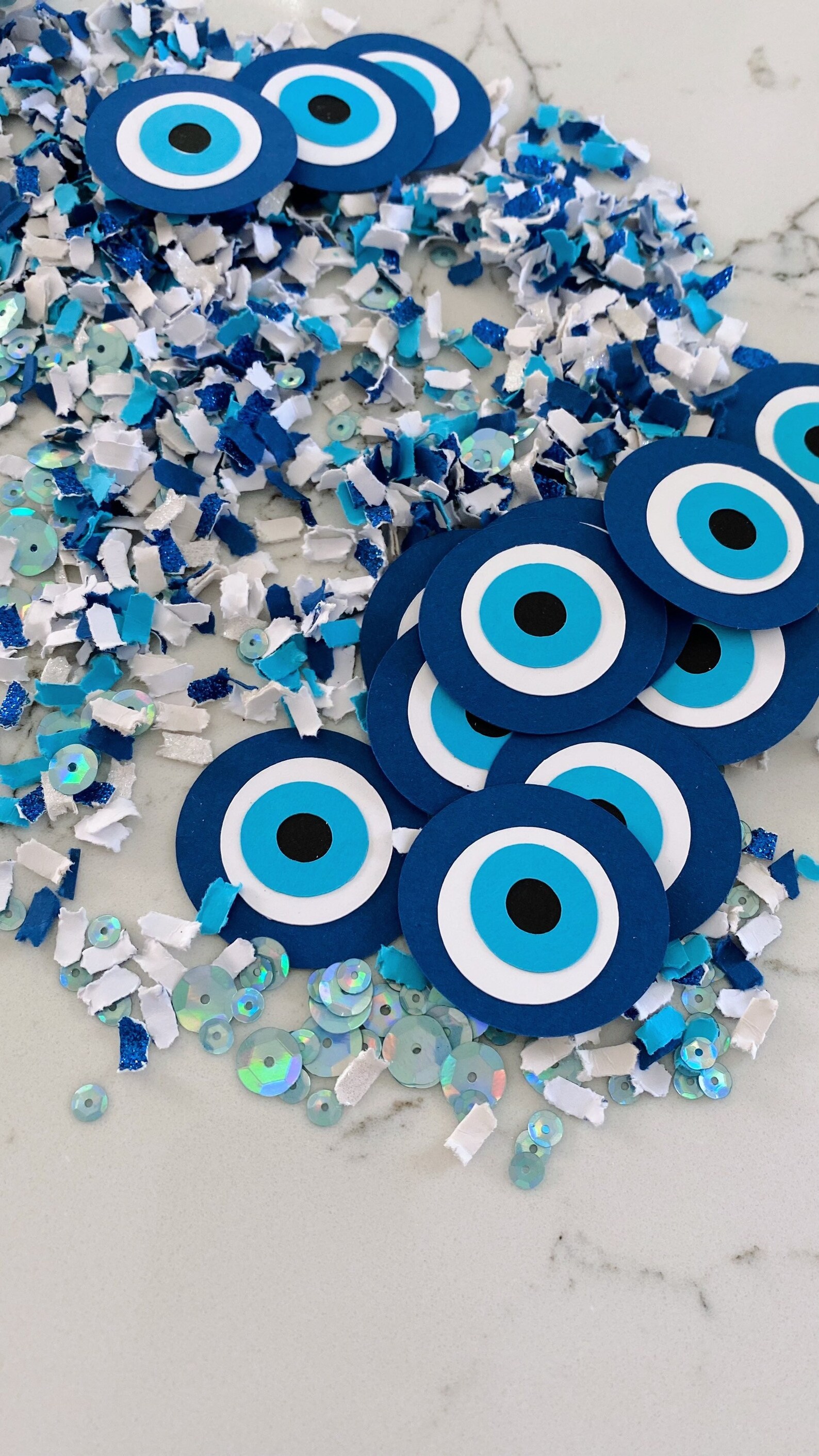 Evil Eye Birthday Decoration Evil Eyes Confetti Evil Eye Etsy