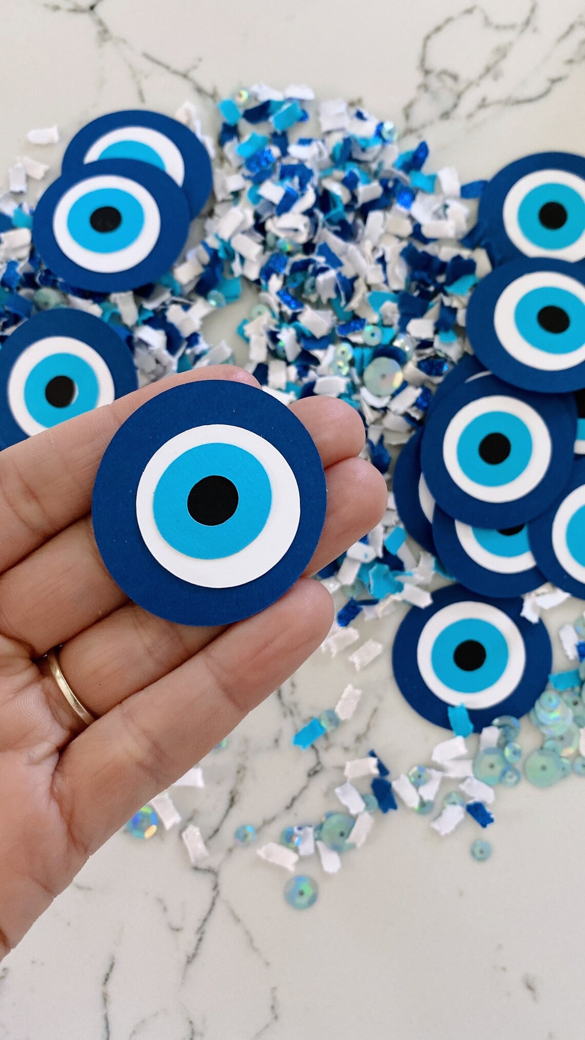 Evil Eye Birthday Decoration Evil Eyes Confetti Evil Eye Etsy
