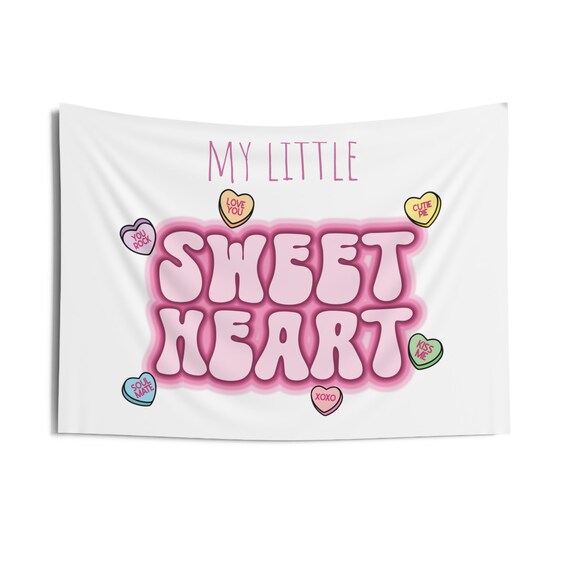 Valentine Backdrop My Little Sweetheart Valentine Reveal Backdrop Valentine Photo Prop Valentine Photo Backdrop Candy Hearts Il_570xn