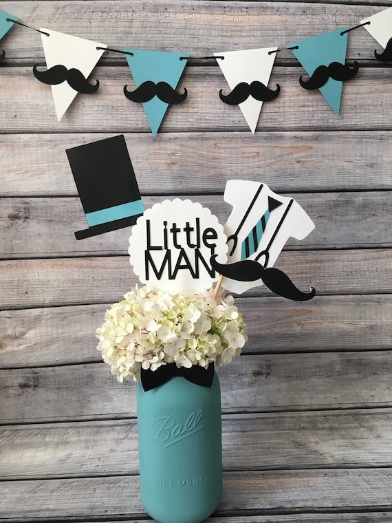 boy baby shower flowers
