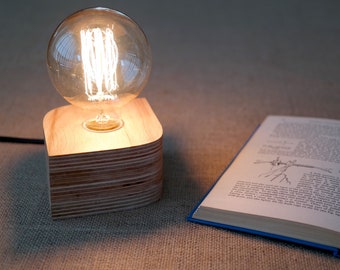 Edison Lamp, Steampunk Lamp, Bedside Lamp, Table Lamp, Rustic Home Decor, Desk Lamp, Wood Lamp, Edison Bulb Lamp