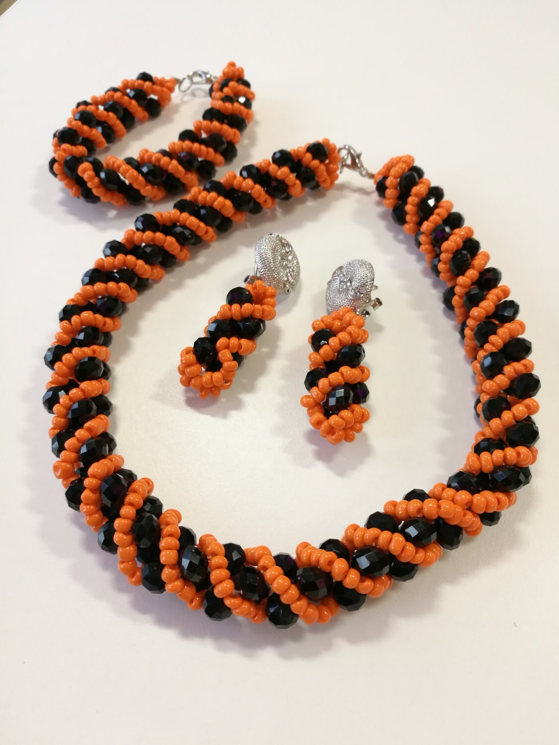 Orange and black jewellery discount