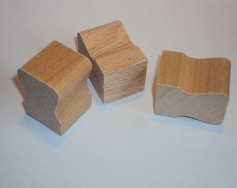 Stamp wood 4 pieces L27mmX W27mmX H40 mm