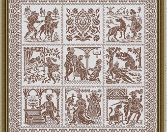 Forest Fairytale - Cross Stitch Pattern - Full Coverage - PDF Digital ...