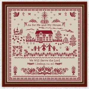 Kreuzstich Stickmuster mit Kreuzstichmuster Bibel Vers Stickmuster Kreuzstichmuster Kreuzstichvorlage #S390