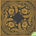 Bloemkussensampler kruissteekpatroon Kussenhoes Monochroom vierkant borduurontwerp Bloemen antiek ornament xstitch grafiek #291