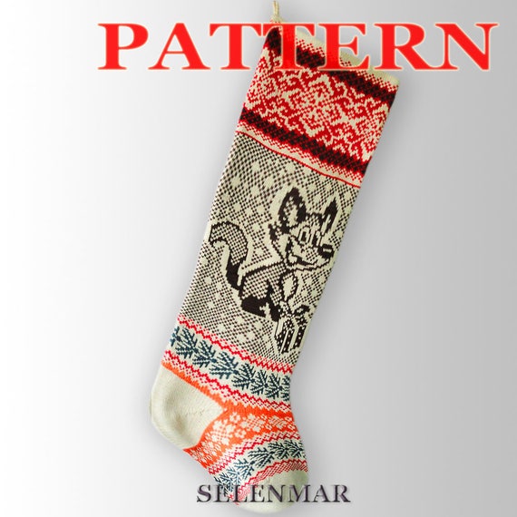 Pdf Pattern Large Christmas Stocking Santa Socks Fair Isle Knitting Instruction Christmas Sock Pattern Fox Xmas Pattern A 32 Pdf Pattern Large Christmas Stocking Santa Socks Fair Isle Knitting Instruction Christmas Sock Pattern Fox Xmas Pattern A 32
