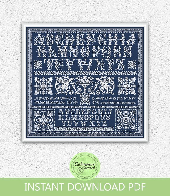 NEW SCARLET LETTER AMELIA PEWMER 1782 SAMPLER QUAKER SILK Cross