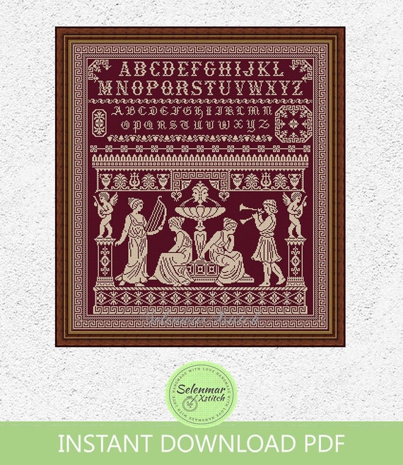 【希少1970s・一点物】錫製カエルx竹xステン・ブックエンド 安定の1kg Antique Monochrome Cross Stitch Pattern Goddesses Cross Stitch