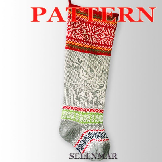 Pdf Knitting Pattern Large Christmas Stocking Modern Holiday Reindeer Gifts Knitted Xmas Sock Snowflakes Pdf A11 Pdf Knitting Pattern Large Christmas Stocking Modern Holiday Reindeer Gifts Knitted Xmas Sock Snowflakes Pdf A11