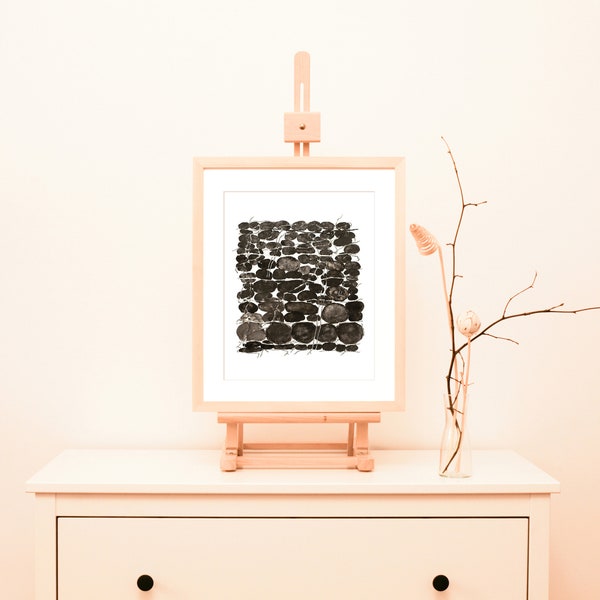 Abstract Art Print, Black and White Wall Art, Abstract Print, Art Print Black and White, Modern Home Design, Archival print – signed, 8x10“