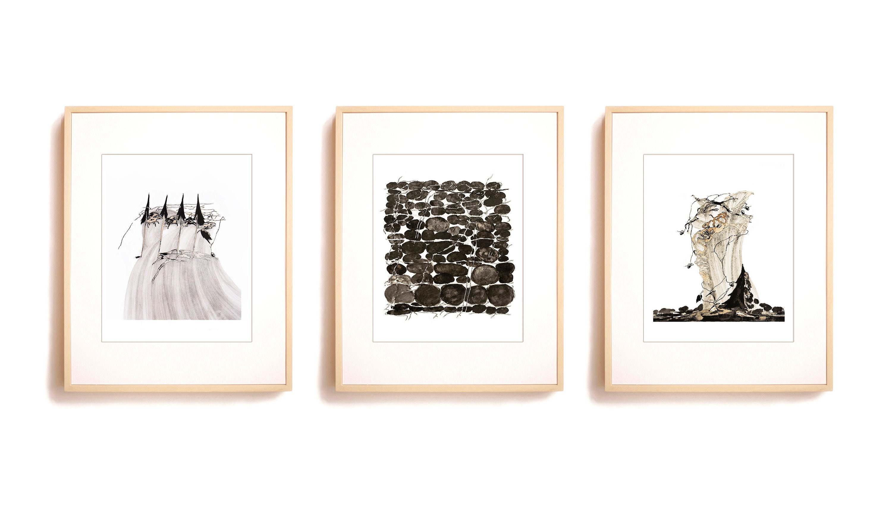 Art Prints Set of 3 Abstract Art Prints Set 3 Home wall Etsy