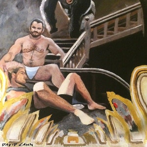Moscow Station Righteous Wrath 11&#39;x8.5&#39; - In Progress Work - Signed Matte Print For Sale by Artist David Cahn