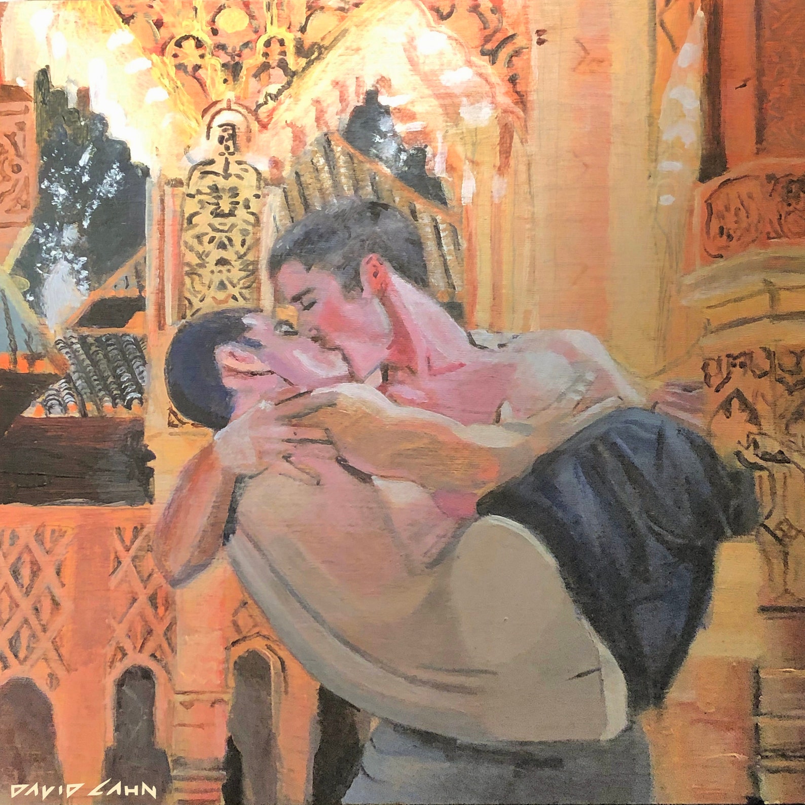 Holy Kiss in Progress Work 11x11 Signed Matte Print Etsy