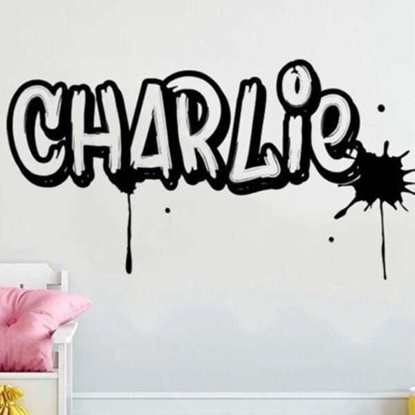 Large Wall Name Sticker Etsy
