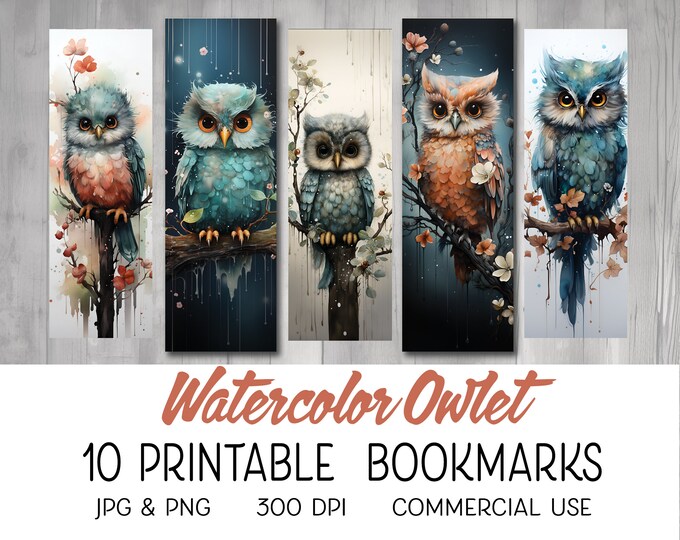 Night Owls 3D Bookmark - A Little Bookish