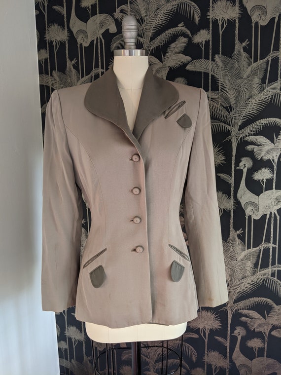 1940's Woman's Gray Suit Jacket