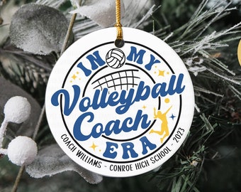 In meiner Volleyball-Trainer-Ära Ornament, Yoga-Trainer-Weihnachtsverzierung, Volleyball-Trainer-Geschenk, Trainer-Geschenk, personalisiertes Sportgeschenk