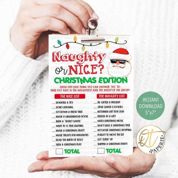 Naughty or Nice Etsy