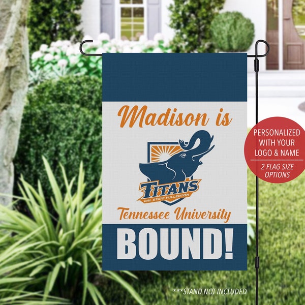 College Bound Garden Flag, College Logo Banner, 2023 Senior Sign, College Bound Gift, 2023 Graduate Banner, Future College Banner