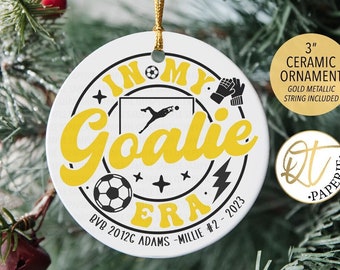 In meiner Torhüter Ära Ornament, Fußballspieler Weihnachtsschmuck, Torhüter Weihnachtsgeschenk, Torhüter Geschenk, personalisiertes Club Fußballspieler Geschenk