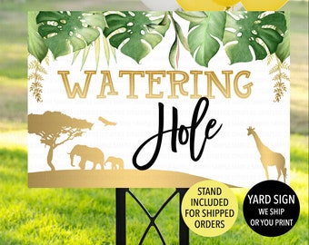 Watering Hole Sign Etsy