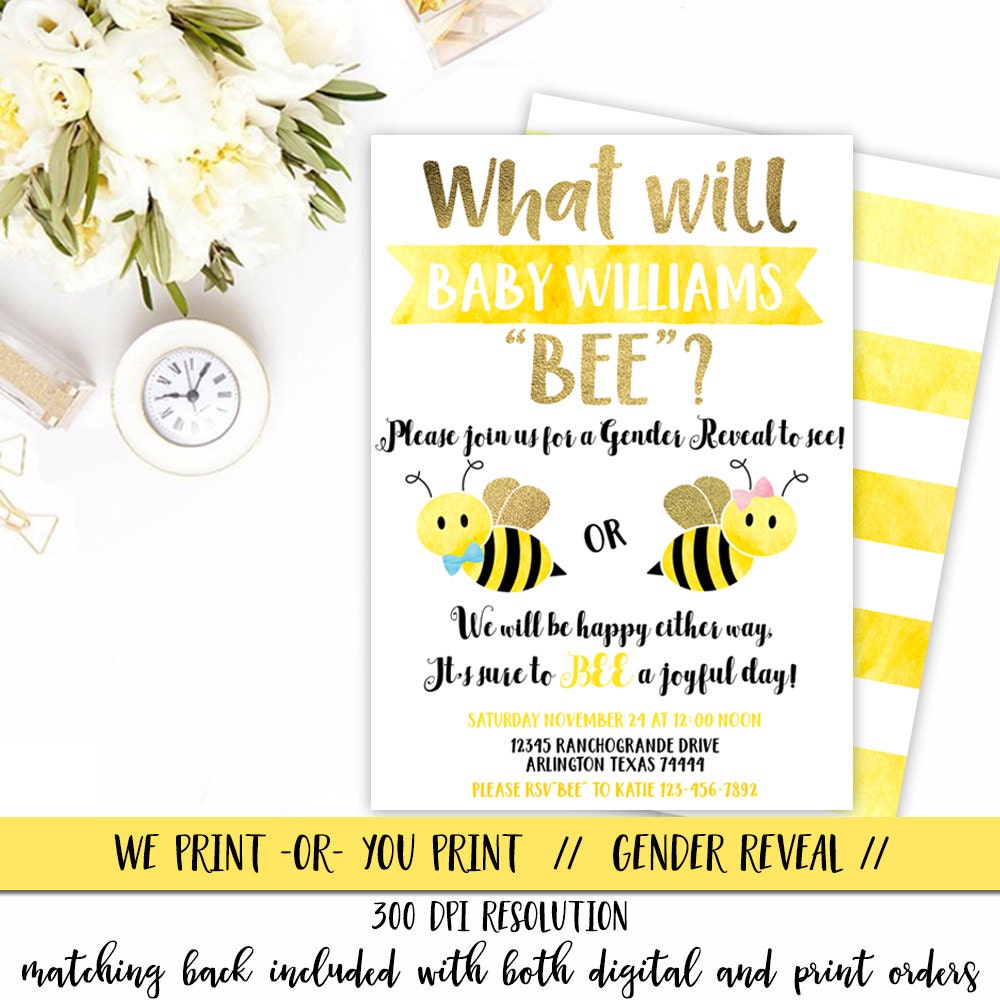 bee-gender-reveal-invitation-what-will-baby-bee-invitation-etsy