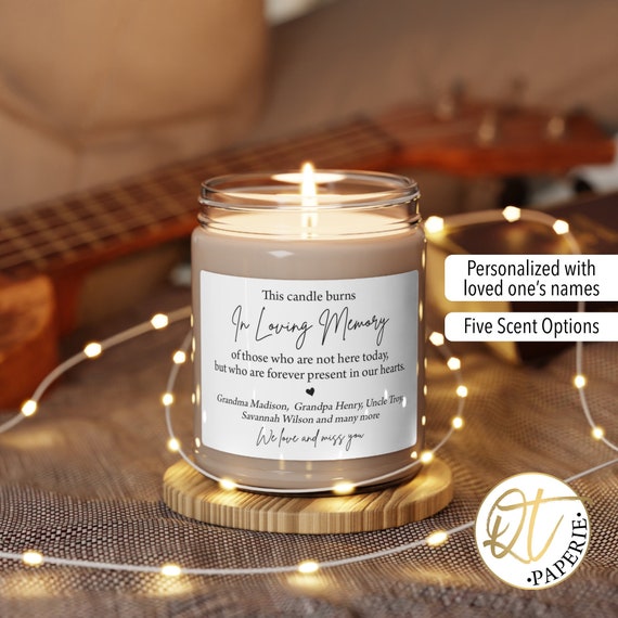 Wedding Day in Loving Memory Candle, Personalized in Memory Candle