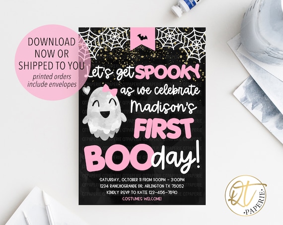 Invitación de cumpleaños de Halloween de la niña Invitación Etsy España Invitación de cumpleaños de Halloween de la niña Invitación Etsy España