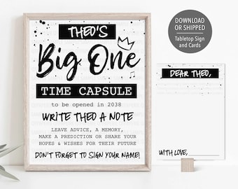 Big One Birthday Time Capsule, Hip Hop Time Capsule, Notorious One 1st Birthday, Hip Hop Time Capsule, Notorious Birthday Decoration