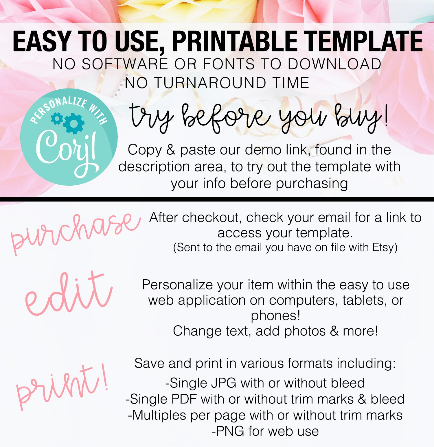 Firework Gender Reveal Cupcake Topper Firework Cupcake Etsy