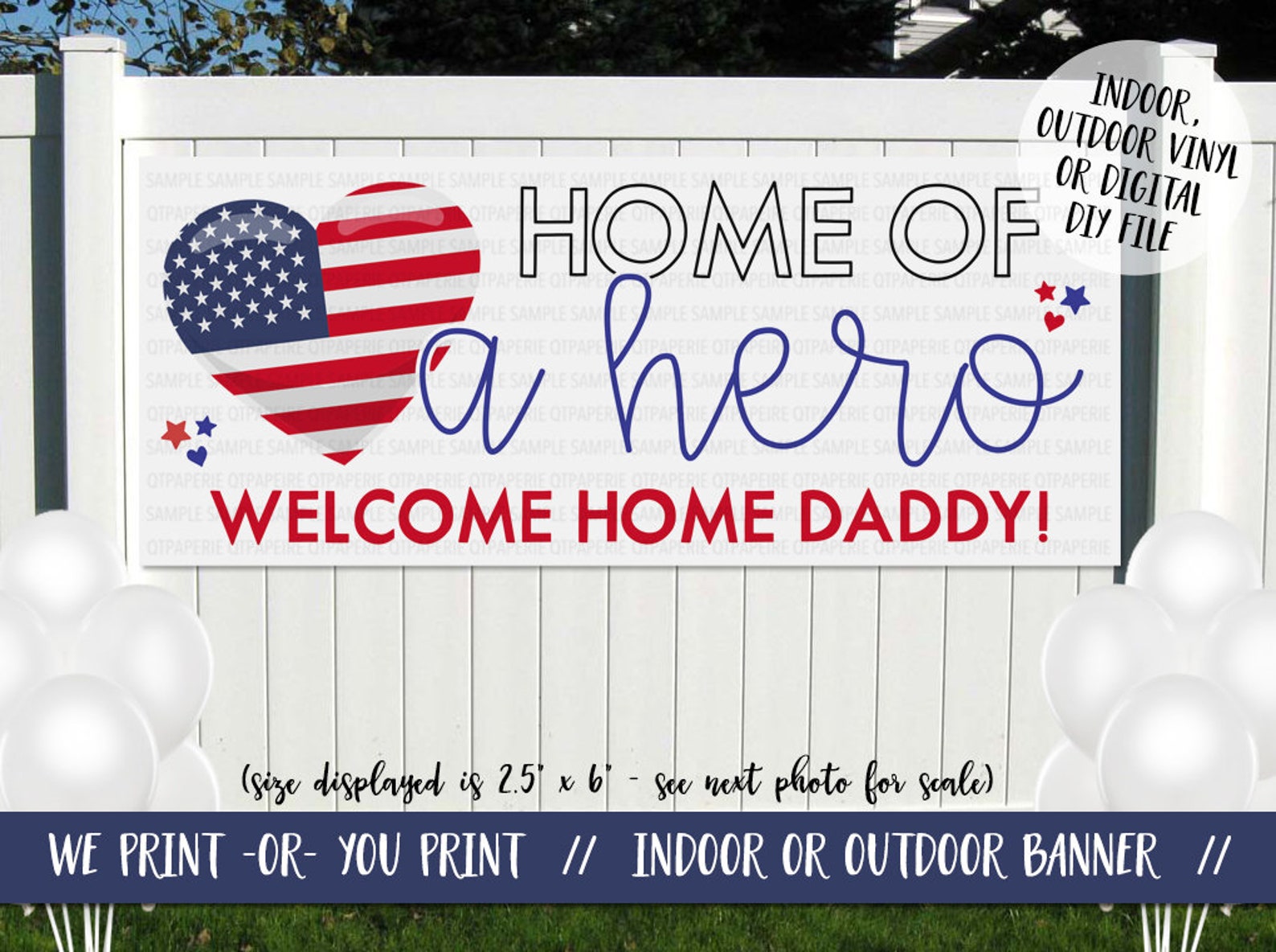 Welcome Home Daddy Banner Military Homecoming Banner - Etsy