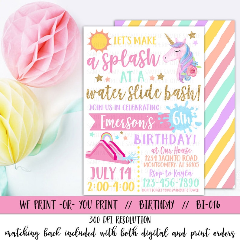 unicorn slip and slide