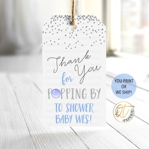 Étiquette de cadeau de naissance prête à éclater pour garçon, étiquette prête à éclater, étiquette de cadeau de fête de naissance prête à éclater garçon, étiquette de douche de bébé garçon, étiquette de cadeau de fête de naissance