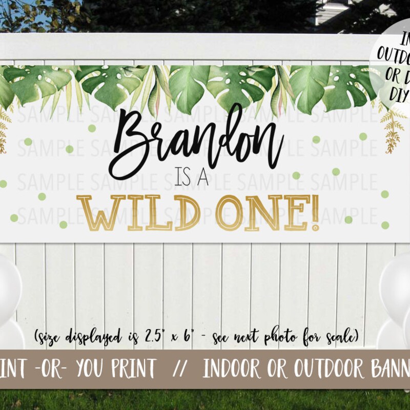 Wild One Banner - Etsy