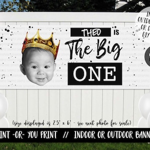 Notorious One First Birthday Banner, Biggie Welcome Banner, Big One Banner, Big One Birthday Decoration, Biggie Birthday Photo Backdrop