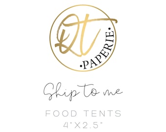 Printed Food Tents, Food Labels, Folded Food Tents, Printed Labels, Printed Place Cards, Party Food Tents, Party Food Labels, Party Labels