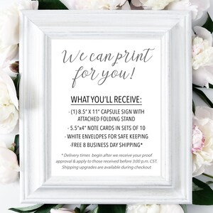 Time Capsule First Birthday, First Birthday Time Capsule, Printed 1st Birthday Time Capsule, Floral Time Capsule Floral First Birthday Decor image 2