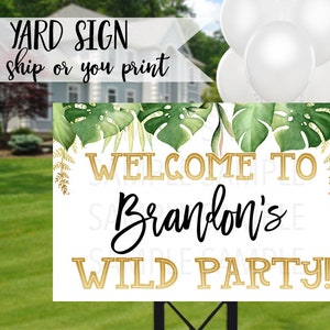 Wild One Sign, Safari Birthday Sign, Wild One Birthday, Safari 1st Birthday, Jungle Party Sign, Wild One Welcome Sign, Jungle Birthday Party