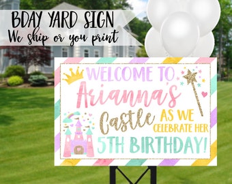 Princess Birthday Sign, Princess Yard Sign, Princess Birthday Yard Sign, Princess Party Sign, Princess Welcome Sign, Princess Lawn Sign