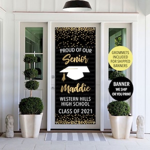 Senior Graduation Door Banner, Outdoor Graduation Decoration, 2023 High School Grad Banner, Senior Door Banner, Graduating Senior Gift