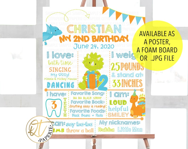 Dinosaur Birthday Decoration Dinosaur 1st Birthday Poster Dinosaur Birthday Sign Dinosaur First Birthday Chalkboard Sign Dinosaur Sign