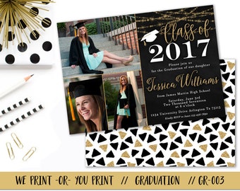 Graduation Invitation, Graduation Announcement, High School Graduation, Graduation Party Invitation, College Graduation Invitation