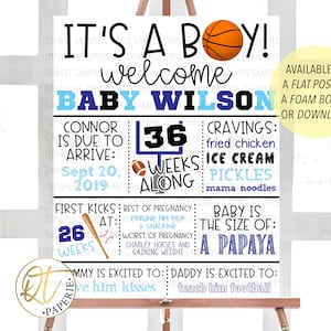 Sports Theme Baby Shower Sign, All Star Baby Shower Board, It's a Boy Sports Sign, Sports Baby Shower, Boy Baby Shower Welcome Sign