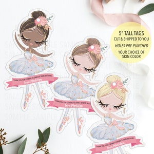 Ballerina Birthday Thank You Tag, Ballerina Tag, Ballerina Birthday Decoration, Ballet Favor Tag, Ballerina Favor Tag, Ballerina Thank You