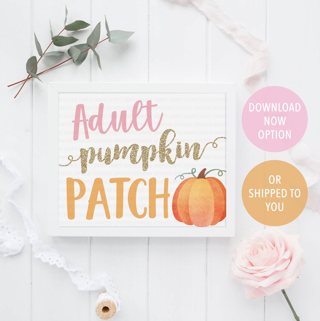 Adult Pumpkin Patch Sign, Fall Alcohol Sign, Fall Alcohol Table Sign ...