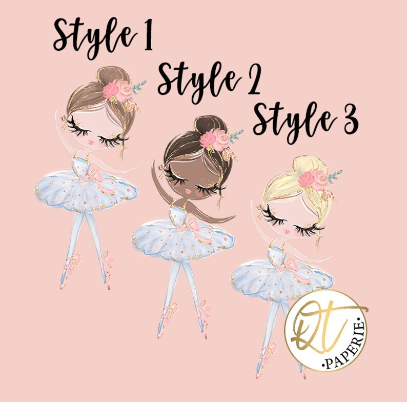 Ballerina Thank You Card Ballerina Card Ballerina Birthday | Etsy